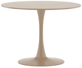 Ronde Eettafel Met Slank Stalen Frame - 100 X 100cm.