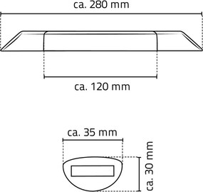 Sapho douche voetsteun antislip RVS 30cm