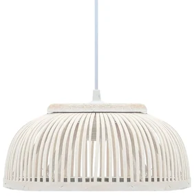 vidaXL Hanglamp halfrond 40 W E27 30x12 cm bamboe