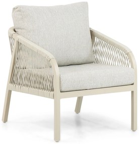 Stoel en Bank Loungeset 5 personen Aluminium/rope Taupe  Lifestyle Garden Furniture Biagio