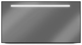 Looox Black Line spiegel - 140X60cm - LED - zwart mat SPBL1400-600B