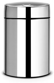 Brabantia Slide Bin de Luxe Afvalemmer - 5 liter - wand - kunststof binnenemmer - brilliant steel 477560