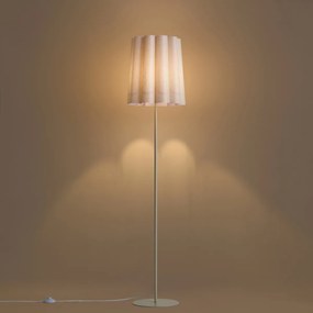 Japandi vloerlamp beige met stoffen kap 160cm - Jenni