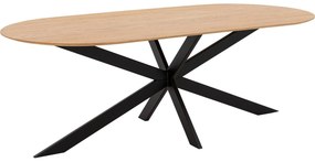 Goossens Excellent Eettafel Uniek, Semi rond 260 x 100 cm