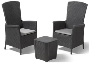 Allibert Tuinset Vermont grafiet 3-delig 231692