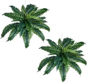 VEVOR Kunstvarens, 2-pack, diameter 80-86 cm, kunstmatige Bostonvaren, wanddecoratie met 30 takken, kunstvaren voor thuis en op kantoor (bloempot niet inbegrepen)