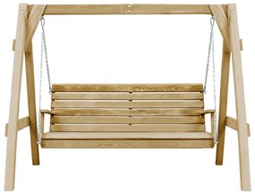 vidaXL Schommelbank 205x150x157 cm geïmpregneerd grenenhout