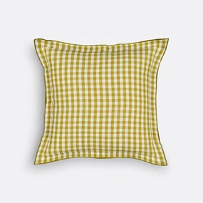 Gingham katoen/linnen kussenhoes, Cottage