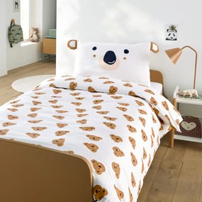 Kinderbeddenset 50% gerecycled katoen, rechthoekige kussensloop, KOALA