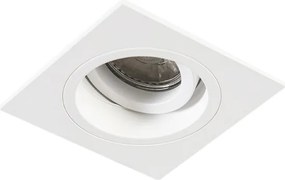 Smart inbouwspot wit vierkant incl. wifi GU10 - Chuck