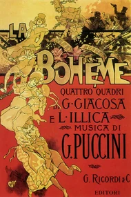 Kunstreproductie "La Boheme" by Giacomo Puccini (1895), Adolfo Hohenstein