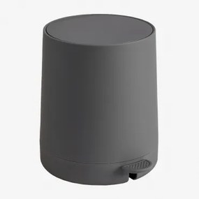 Prullenbak Met Deksel En Pedaal Garanis Grijs – Nikkel - Sklum