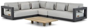 Hoek loungeset  Aluminium Grijs 5 personen 4 Seasons Outdoor Metropolitan/Metropolis