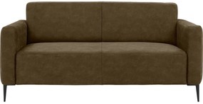 Goossens Key West groen, micro leer, 2,5-zits, modern design