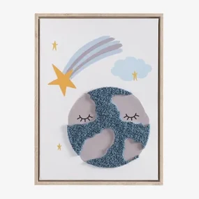 Decoratief Schilderij 30x40 Cm Met Textieltextuur Haley Kids Veelkleurig Soft - Sklum