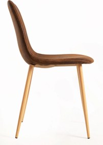 Set 4 Teok Kunstlederen Stoelen