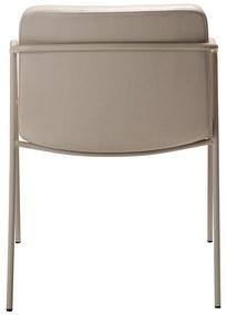 Dan-Form Boto Eetkamerstoel Minimalistisch Beige Kunstleer