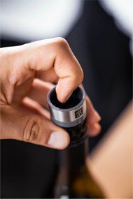 ZWILLING Fresh &amp; Save Vacuüm wijnstopperset, 3-delig, Grijs - Fresh &amp; Save - ZWILLING