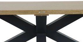Tuinset 6 personen 220 cm Outdoor textiel Grijs Lifestyle Garden Furniture Andorra/Azzurro