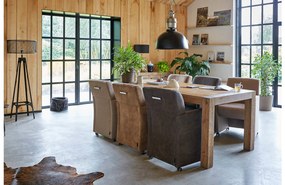 Goossens Eettafel Roots, 220 x 100 cm