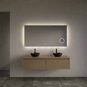 Gliss Design Ares badmeubel 120cm 2 lades corn silk zonder waskom