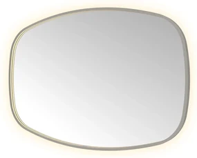 Hotbath &More Contour spiegel deens ovaal 80x120cm geborsteld gunmetal PVD