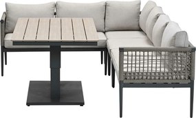 Garden Impressions Burela - Brugge lounge dining set 5-delig links - taupe