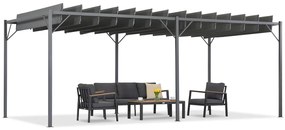 Antraciet Malaga 3x6m Tuinpunt terraspergola