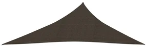 vidaXL Zonnezeil 160 g/m² 3x4x5 m HDPE bruin