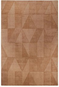 Wollen vloerkleed Ursule met hoog-laag effect