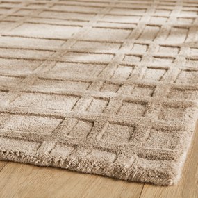 Handgetuft vloerkleed, wol en Tencel™, Kandi