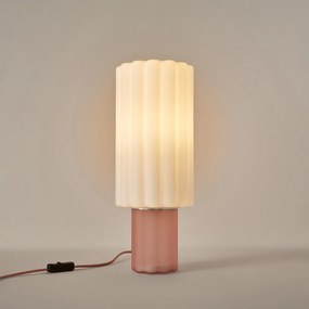 Tafellamp, van gekleurd glas en opaalglas, JUSTYNA