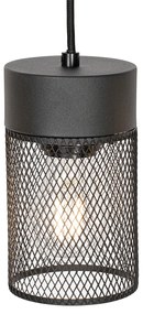 Eettafel / Eetkamer Industriële hanglamp zwart 4-lichts - Jim Industriele / Industrie / Industrial E27 Binnenverlichting Lamp