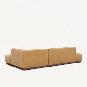 XL rechte hoekbank in linnen fluweel, JACOPO