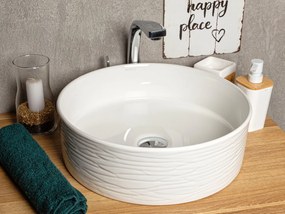 Kerra KR74 waskom rond glans wit 40x40x13cm