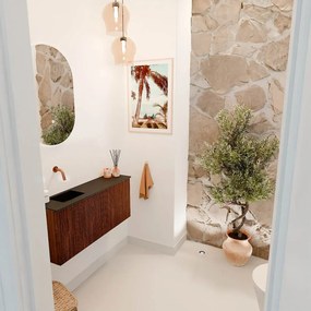 Mondiaz Joya 90cm toiletmeubel ruby met wastafel faye links zonder kraangat urban