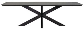 Richmond Interiors Bonvoy Eettafel Deens Ovaal Met Schuine Rand Zwart 235 Cm - 235 X 100cm.