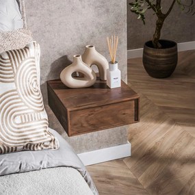 Zwevend Nachtkastje Met Lade - 35x35x14cm.