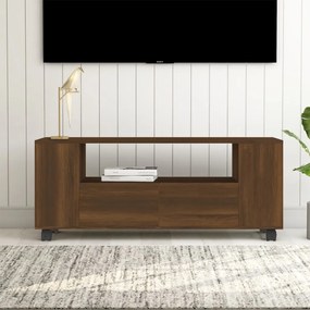 vidaXL Tv-meubel 120x35x43 cm bewerkt hout bruineikenkleurig