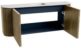Mondiaz Joya DLux 105cm toiletmeubel ronding links/rechts dusk met wastafel faye midden zonder kraangat opalo