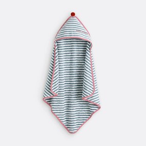 Badcape voor baby in biologisch katoen, Petit marin