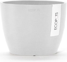 Ecopots bloempot Stockholm Mini 16  - Rond - Pure White - Diameter 16,2 x H12 cm
