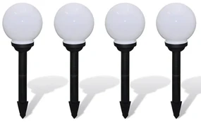 vidaXL Tuinpadlampen 4 st met grondpin LED 15 cm