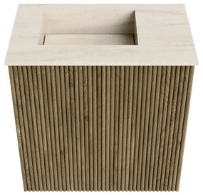 Mondiaz Joya DLux 40cm toiletmeubel dusk met wastafel faye links zonder kraangat meli