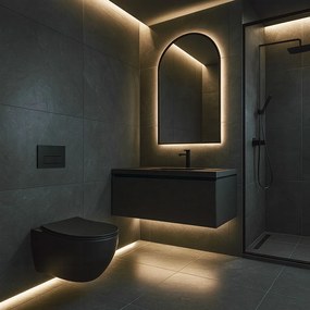 Hangtoilet Rea Carlo Mini Tornado NF BLACK MATT