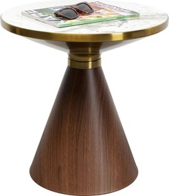 Kare Design Cono Ronde Bijzettafel Marmer - 50 X 50cm.