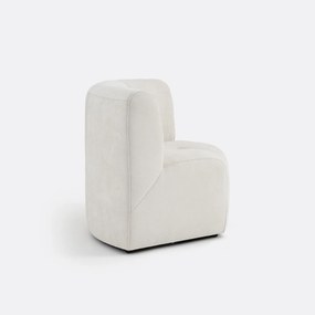 1-zits modulaire hoektafel fauteuil van fijn chenille, ANETA