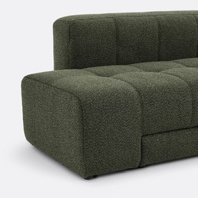 Rechte sofa, 5 zits, 4 in 1, in fijne badstof, FANO