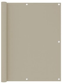 vidaXL Balkonscherm 120x400 cm oxford stof beige