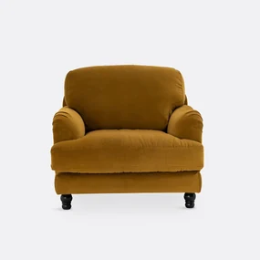 Fluwelen fauteuil, Noon